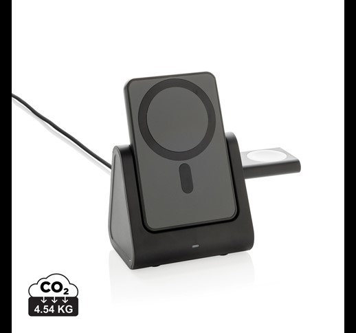 Powerbase RCS polnilec 3 v 1 iz reciklirane plastike z napajalnikom
