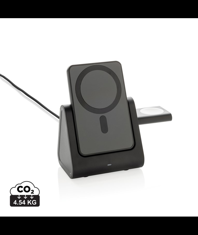 Powerbase RCS polnilec 3 v 1 iz reciklirane plastike z napajalnikom