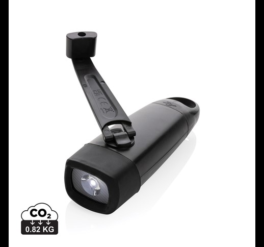 Lightwave RCS rplastic USB-rechargeable torch with crank