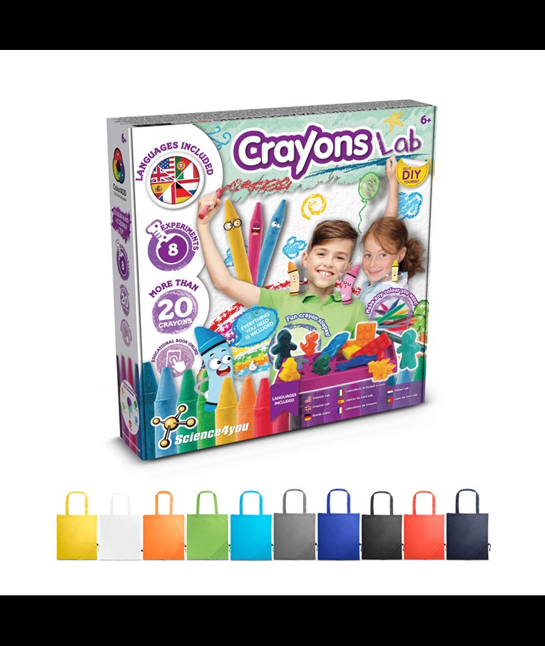 Crayon Factory Kit II. Educational game supplied with a 190T folding gift bag
