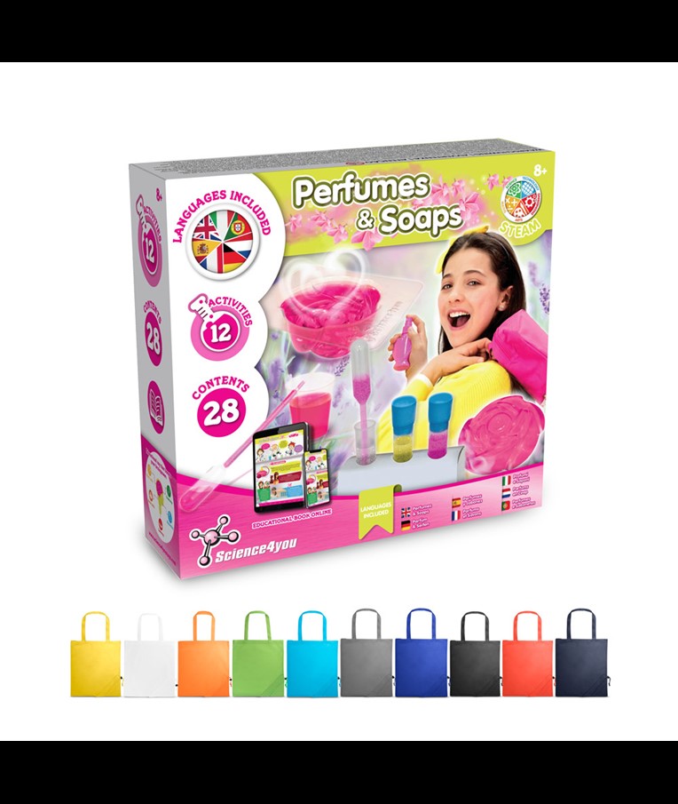 Perfume & Soap Factory Kit V. Educational game supplied with a 190T folding gift bag