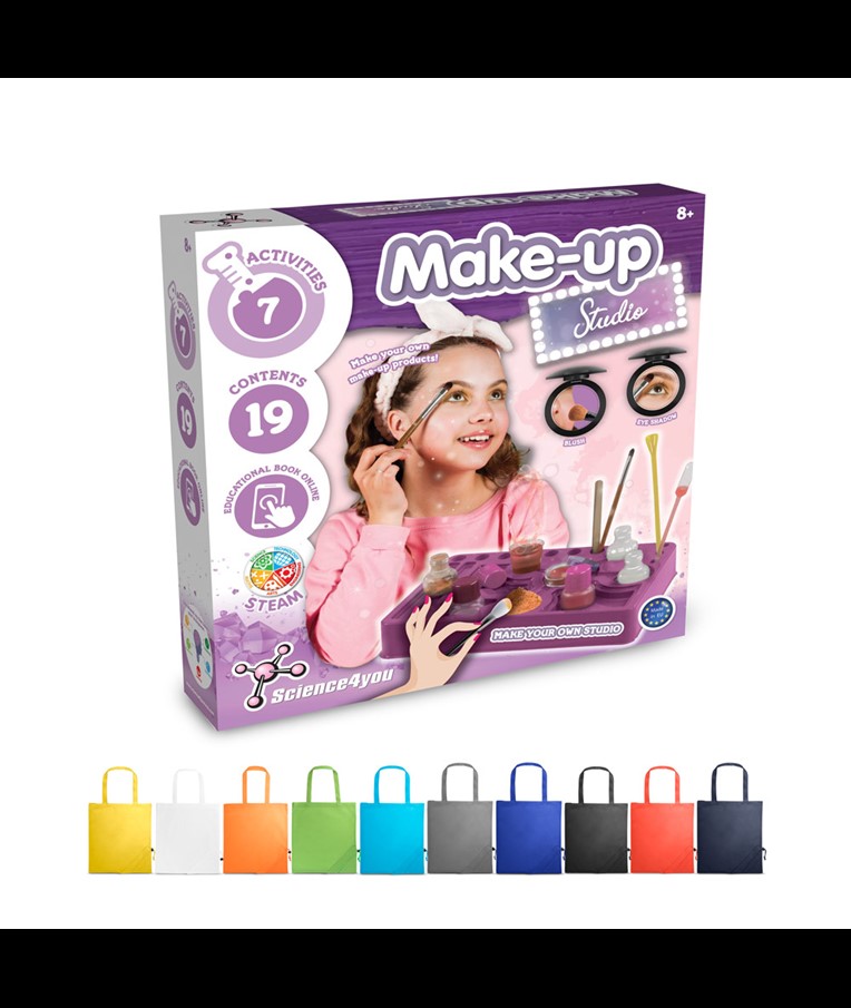 Makeup Studio Kit II. Educational kit supplied with a 190T folding gift bag