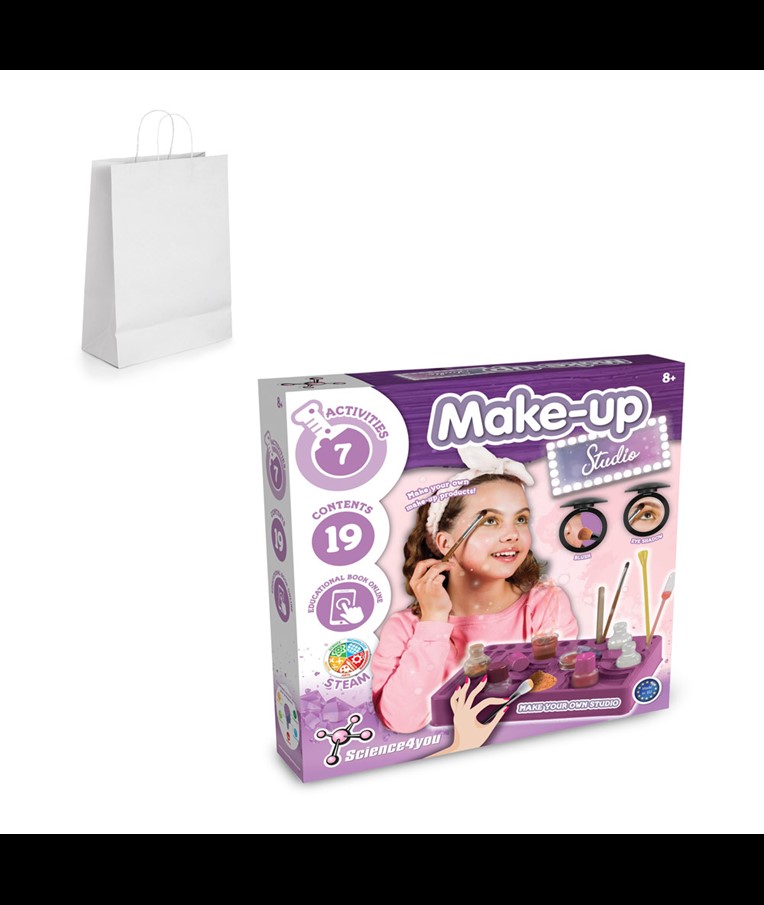 Makeup Studio Kit III. Educational kit supplied with a kraft paper gift bag (100 g/m²)