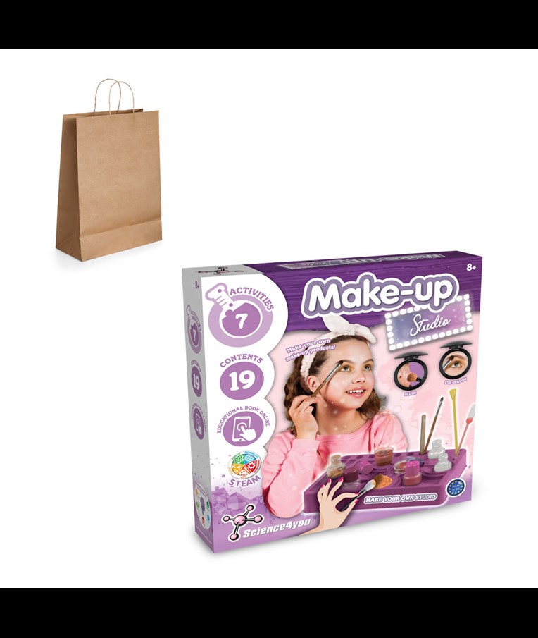 Makeup Studio Kit IV. Educational kit supplied with a kraft paper gift bag (115 g/m²)