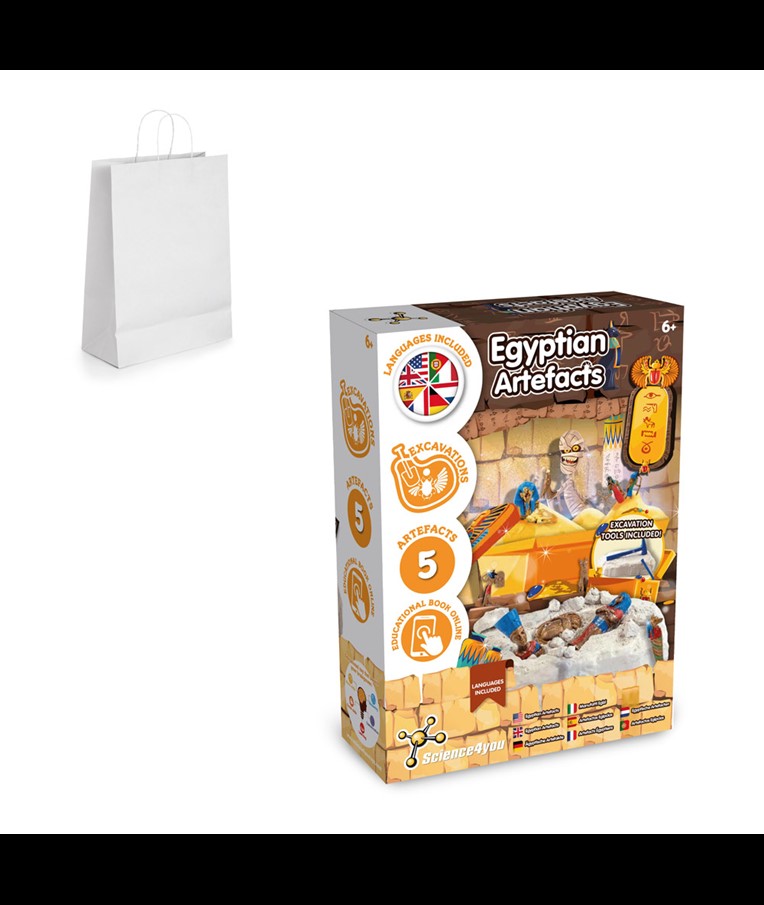 Ancient Egypt Excavation Kit II. Educational game supplied with a kraft paper gift bag (90 g/m²)