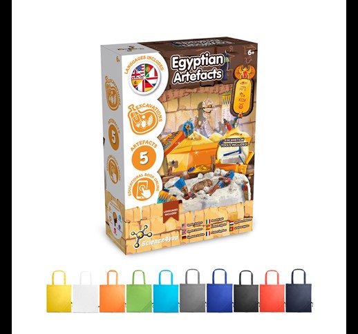 Ancient Egypt Excavation Kit V. Educational game supplied with a 190T folding gift bag