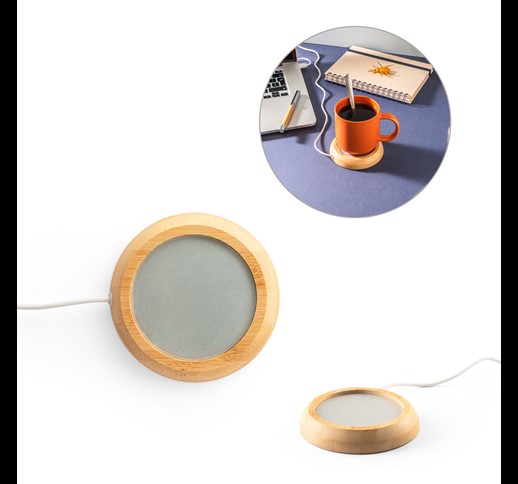 GATES. Grelnik skodelic z bambusovim ohišjem