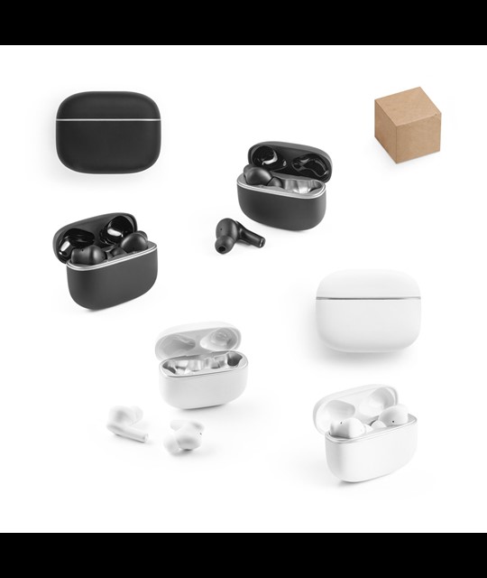 CAUBY. Wireless headphones in recycled ABS (100% rABS) with ANC and 7 hours of battery life