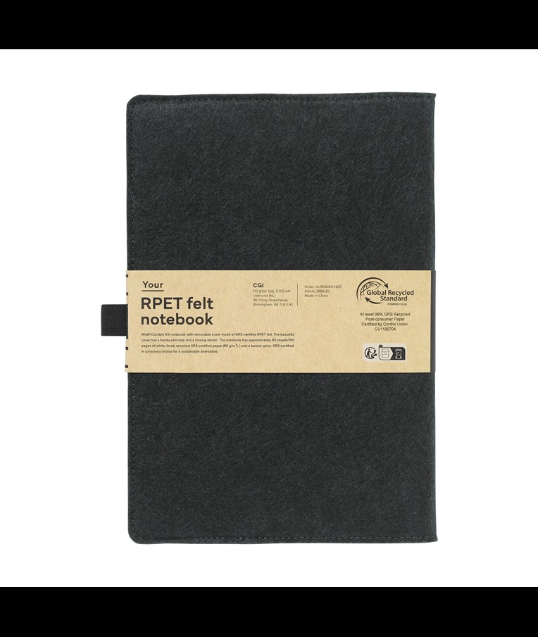 Felty GRS RPET Paper Notebook A5