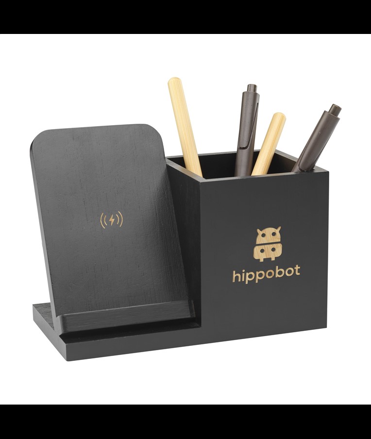 Bamboo Boss 15W charger/pen holder