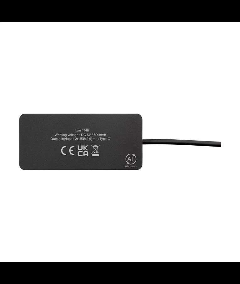 Tecco GRS Recycled Alu USB Hub