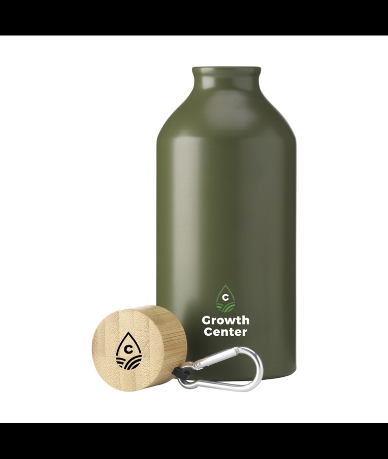 AluBamboo GRS Recycled Alu 500 ml water bottle