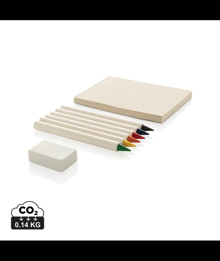 Micki GRS infinity 6pc colouring pencil set with notepad