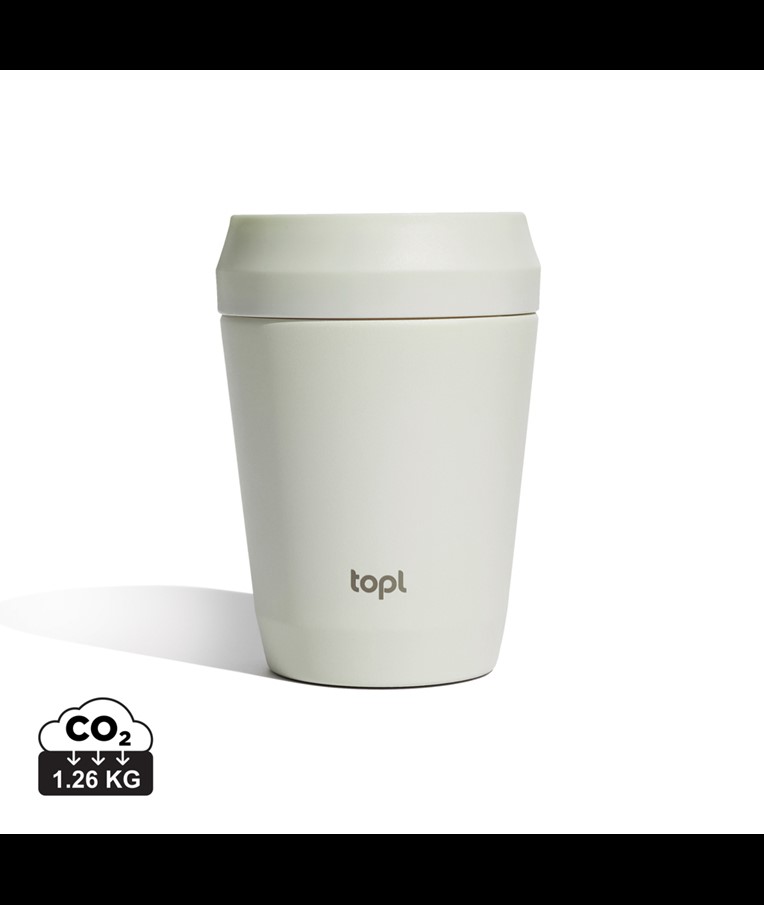 Topl Recycled Steel To Go Tumbler Patented 360 Lid 235ml