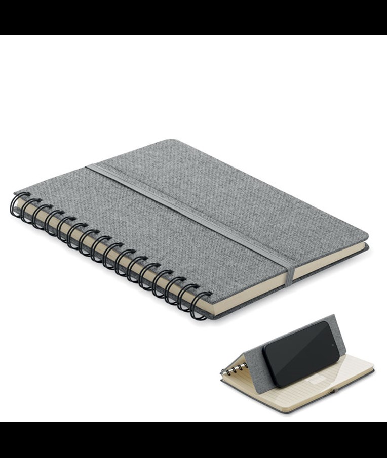 STRATA - A5 notebook with phone holder