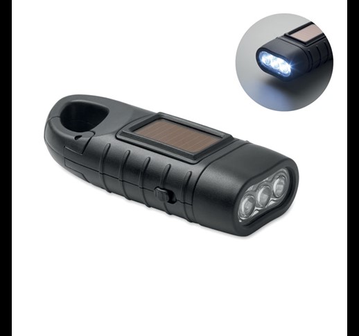 SLUZ - Solar torch with dynamo crank