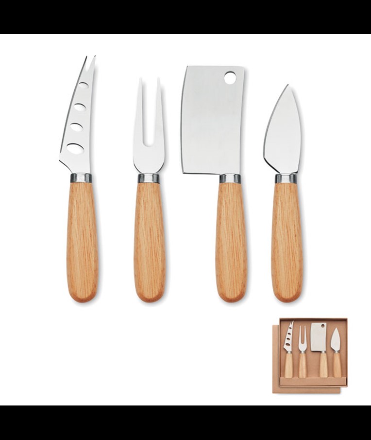 CAMEMBERT - Set of 4 cheese knives