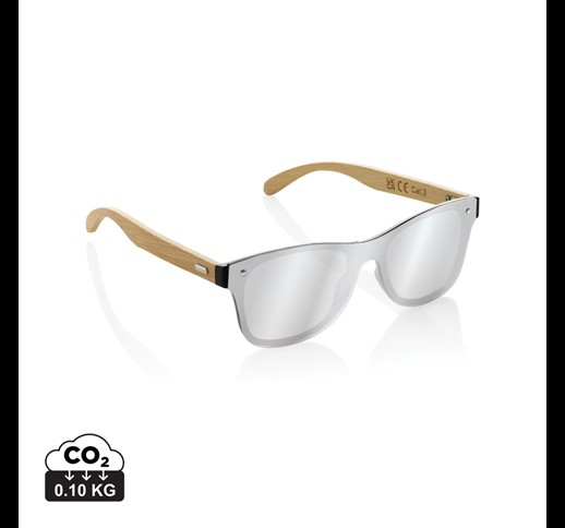 Prism RCS recycled plastic sunglasses with bamboo frame