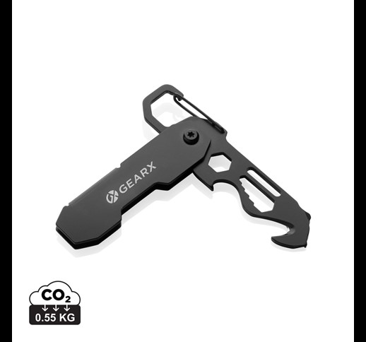 Zložljivo orodje EDC Gear X s karabinom in rezalnikom za pakete