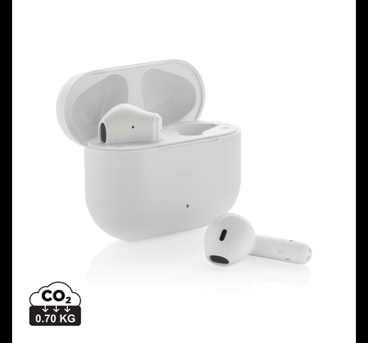 Tunevo RCS recycled plastic wireless earbuds