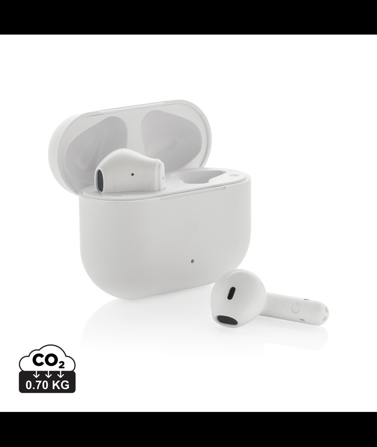 Tunevo RCS recycled plastic wireless earbuds