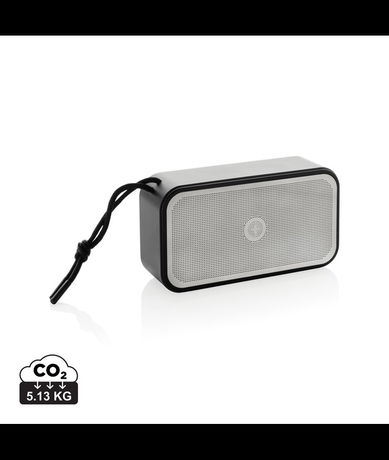 Swiss Peak RCS recycled aluminium 10W bass speaker