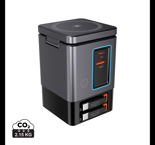 Urban Vitamin Sacramento 105W GAN charger+retractable cables