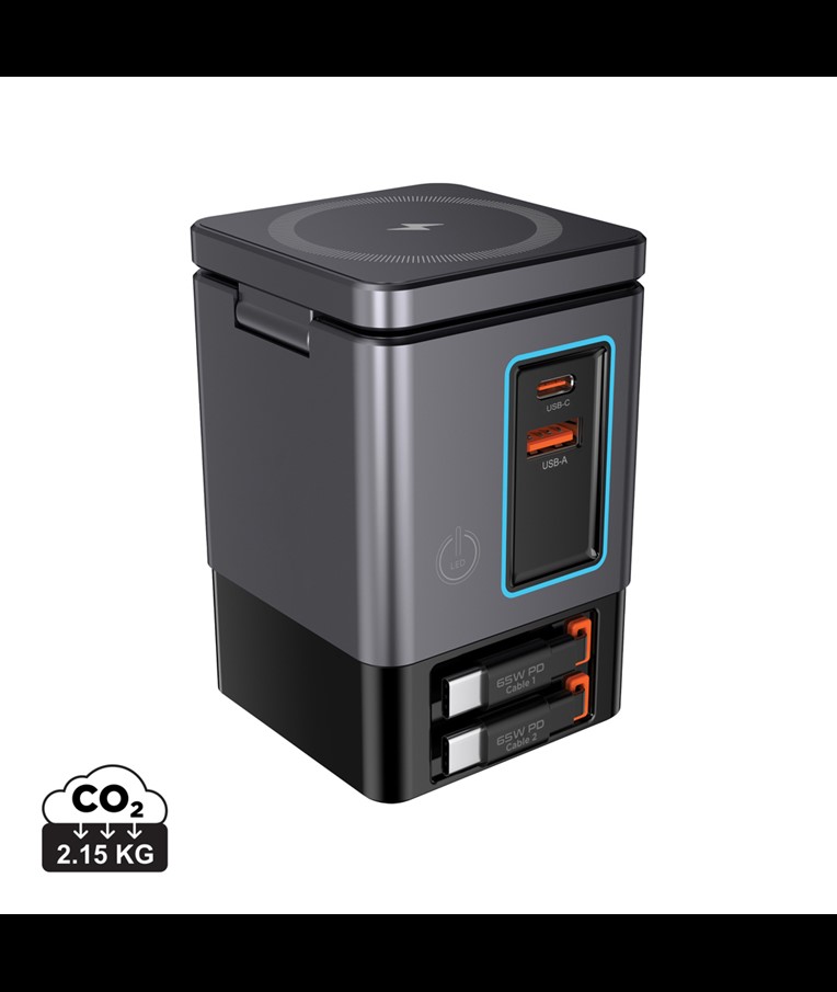 Urban Vitamin Sacramento 105W GAN charger+retractable cables