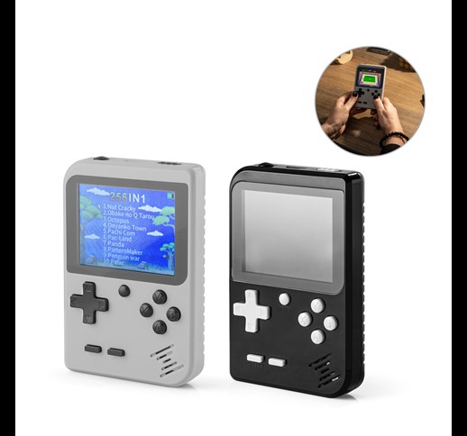 BOWSER. Portable games console with 256 classic games