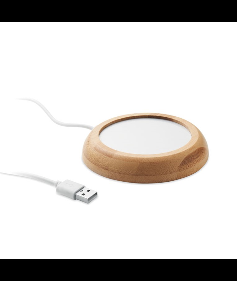 MUGLET - Bamboo mug warmer with USB