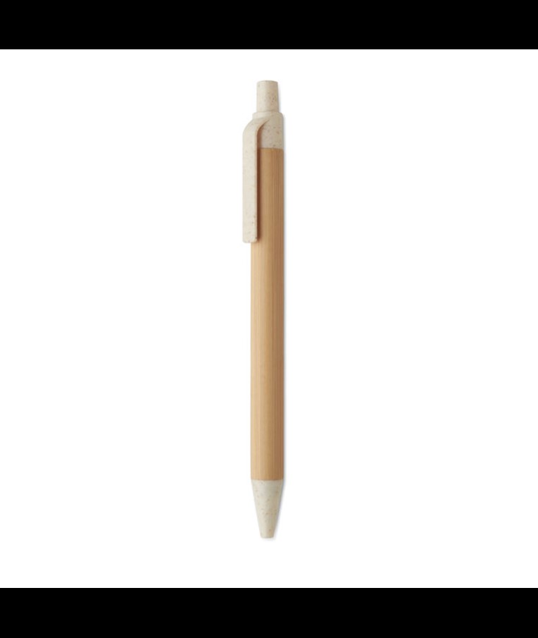 ITEA COLOUR - Push button ball pen in bamboo