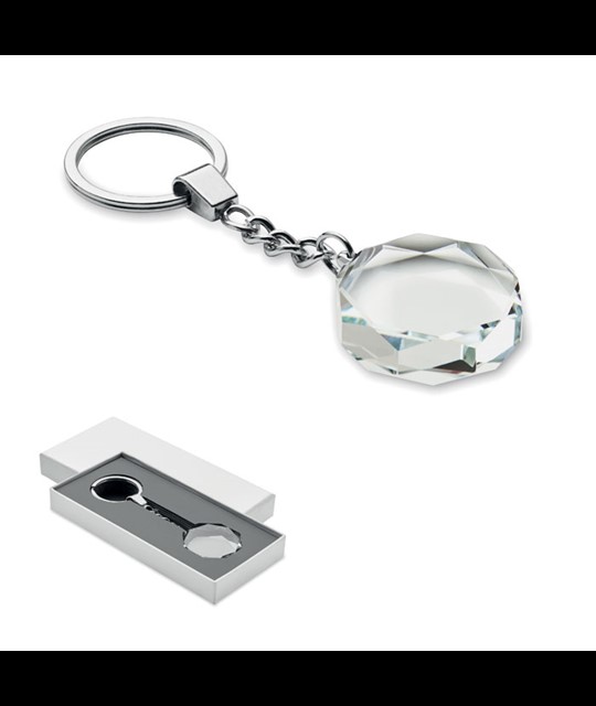ROUNDWARD - Glass round key ring