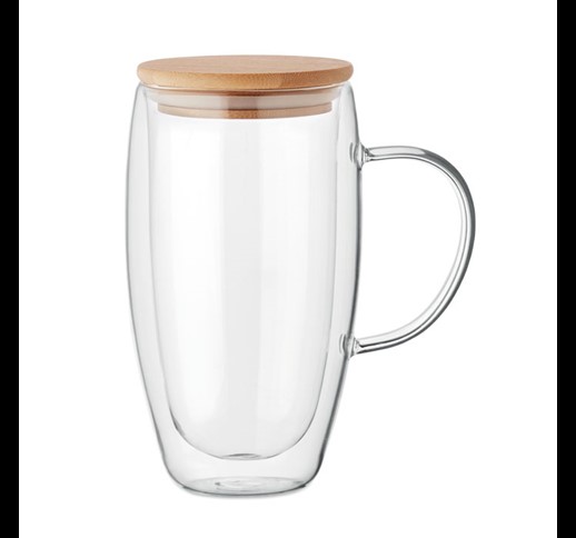 EXISTING NAME - Double wall glass mug 450ml