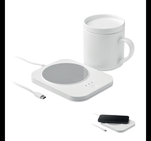 SIROTER - Wireless charger mug warmer set