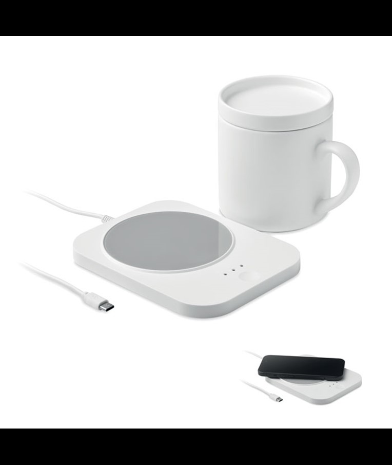 SIROTER - Wireless charger mug warmer set