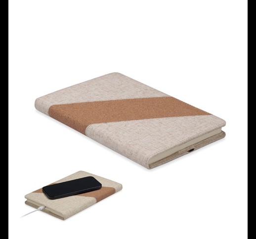 CORTONA - A5 notebook with 15W charger