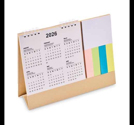 CALENDOO - Desk calendar with memo pad