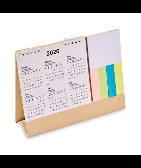 CALENDOO - Desk calendar with memo pad
