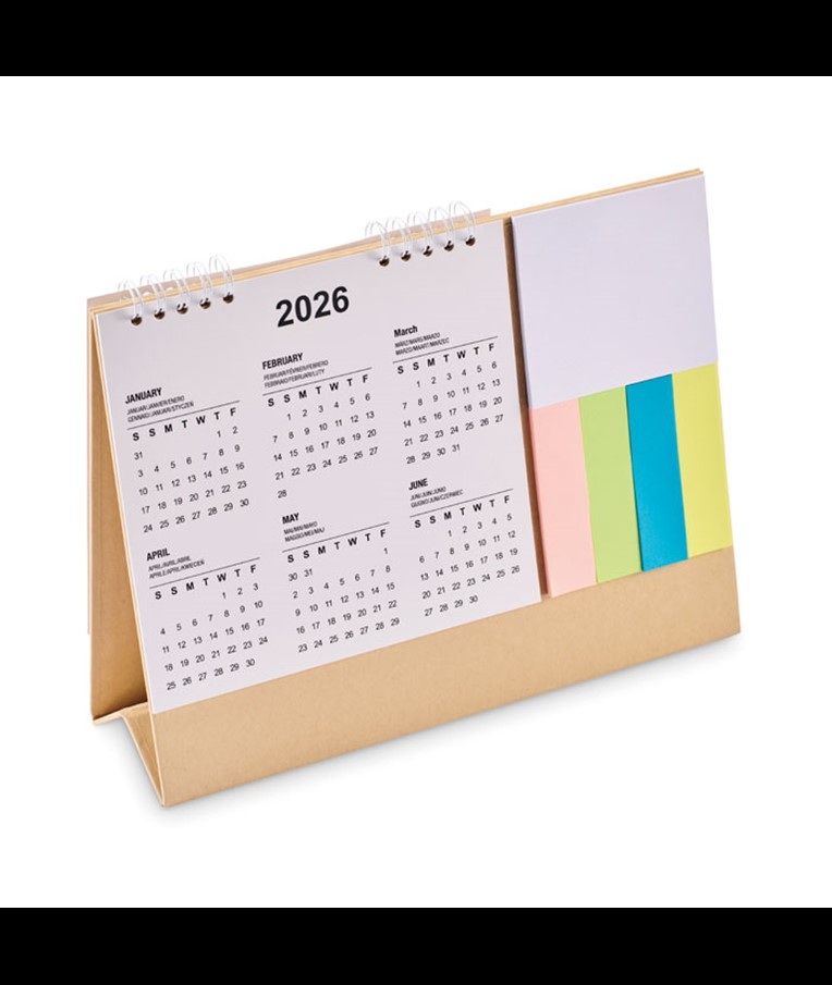 CALENDOO - Desk calendar with memo pad
