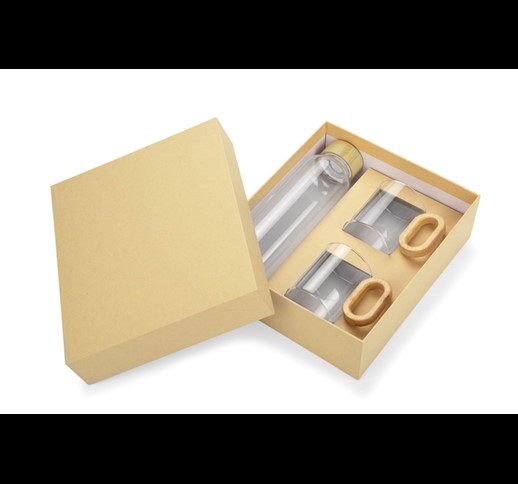Drink set with bamboo elements TRINKLA
