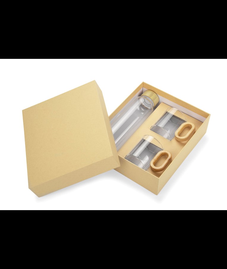 Drink set with bamboo elements TRINKLA