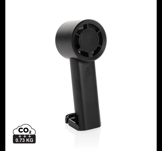 Prenosni ventilator iz reciklirane plastike Twist RCS, ki se lahko ponovno polni